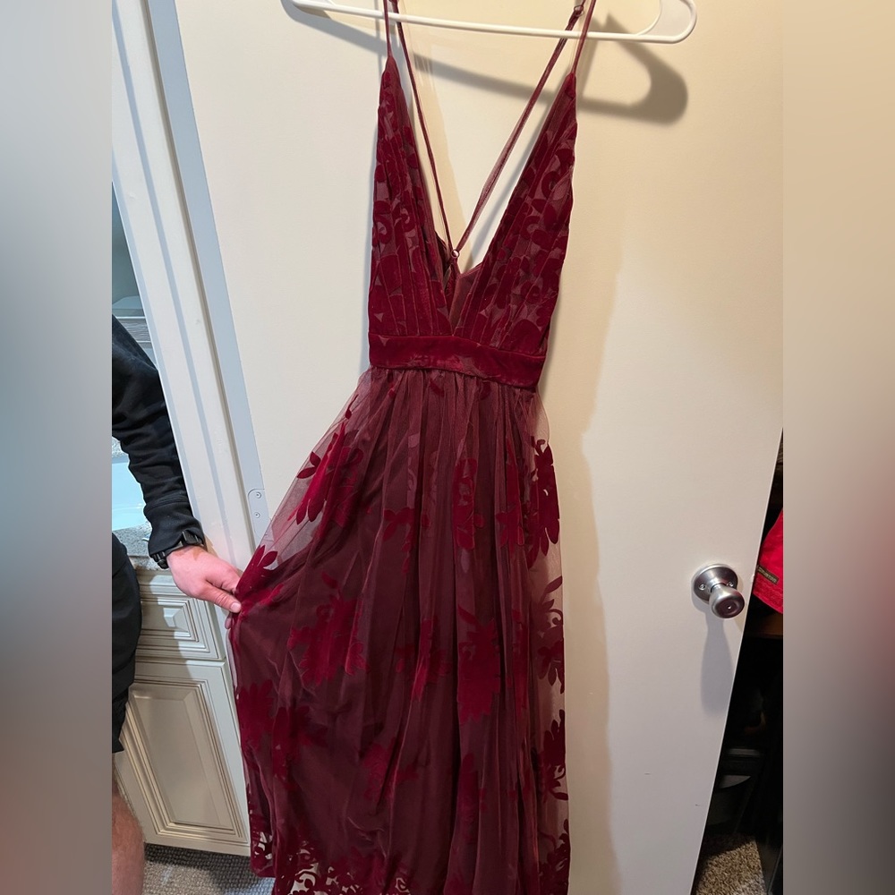 Windsor maroon long dress